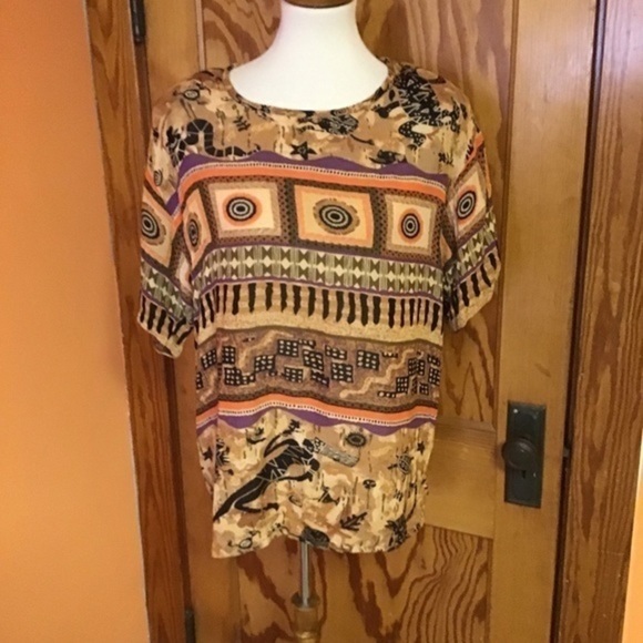 Vintage 80s safari tunic - Picture 8 of 9